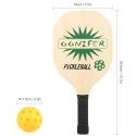 Wood Pickleball Paddle Set Light Weight Pickleball Paddles with Carry Bag Pickleball Rackets with Ergonomic Cushion Grip  2 Pick