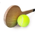 Tennis Training Racket with Tennis Ball Set Wooden Tennis Accuracy Practice Racket Tennis Training Aid