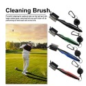 Functional Professional Golfclub Ball Grooves Cleaning Brush Nylon Iron Wire Dual Sided Putter Cleaner Outdoor Exercise Golf Acc