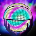 Reflective Basketball Wear-resistant Cool Glowing Luminous Colorful Basketball for Adults