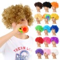 Soccer Fans Wig Explosion Curly Hairpiece