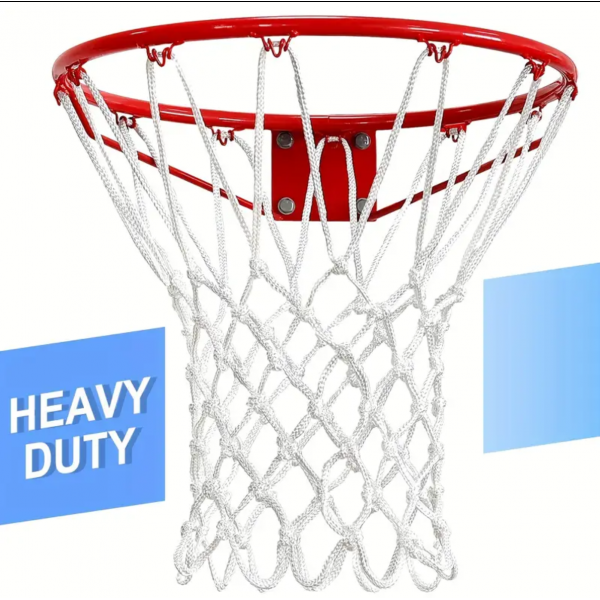 Outdoor Basketball Net, Professional Heavy Duty Basketball Net Replacement, All Weather Anti Whip, Suitable For Outdoor Standard 12 Loops Basketball Hoop